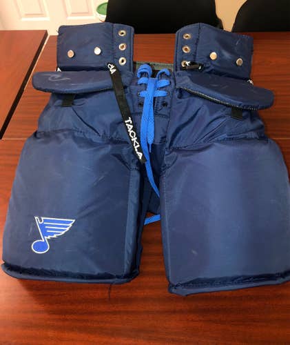 St Louis Blues Used XL Vaughn Pro Return Hockey Goalie Pants