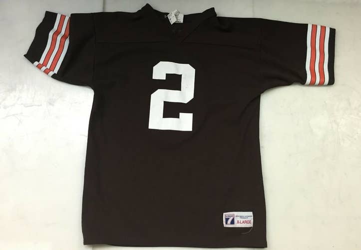 Vintage Logo 7 Tim Couch Cleveland Browns NFL Football jersey Youth XL brown