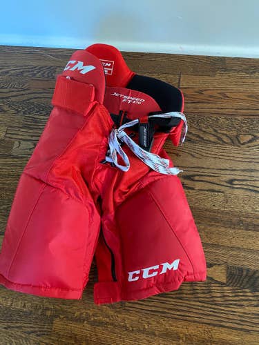 Red Junior Used Small CCM JetSpeed FT370 Hockey Pants