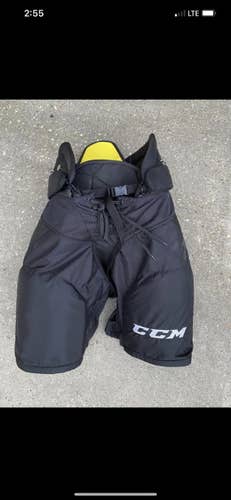 Black Senior XL CCM Pro Stock HPTK Hockey Pants