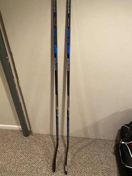 2 Senior Right Handed Bauer Nexus Hockey Sticks