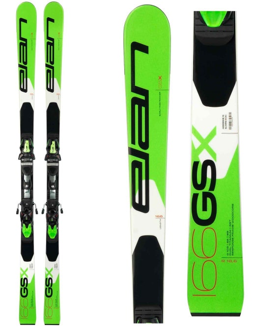 New Kid's Elan GSX Team Race Skis with Race Plate (Bindings not included)