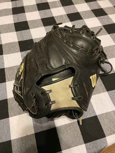 Black High School/College Catcher's 33" A2000 Baseball Glove
