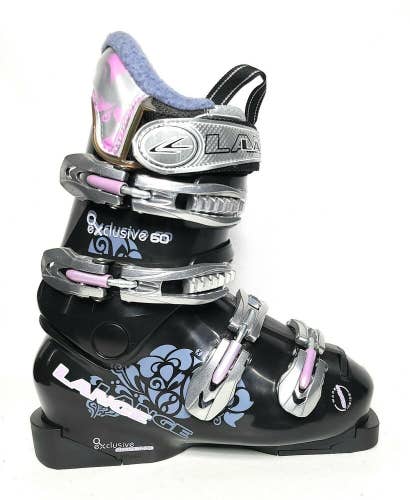Lange Exclusive 60 Women Alpine/Downhill Ski Boots Mondopoint 23.5