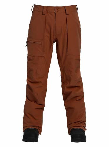 Burton Men's Southside Regular Fit Snow Pant Large Chestnut