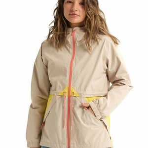 Burton Womens Narraway Rain Jacket X-Large Safari/Maize