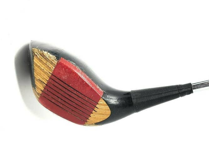 Vintage Karsten 2 Black Dot Wood Golf Driver Steel Shaft