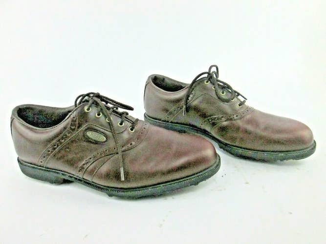 FootJoy Golf Shoes Soft Spike eCOMFORT Dark Brown Leather 57778 Mens Size 11.5 M