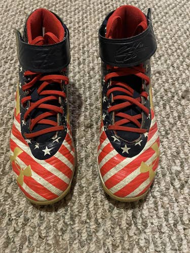 Red Kid's Molded Cleats High Top Harper 3 Mid RM