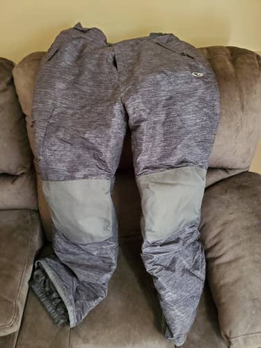 Gray Youth XL Ski Pants