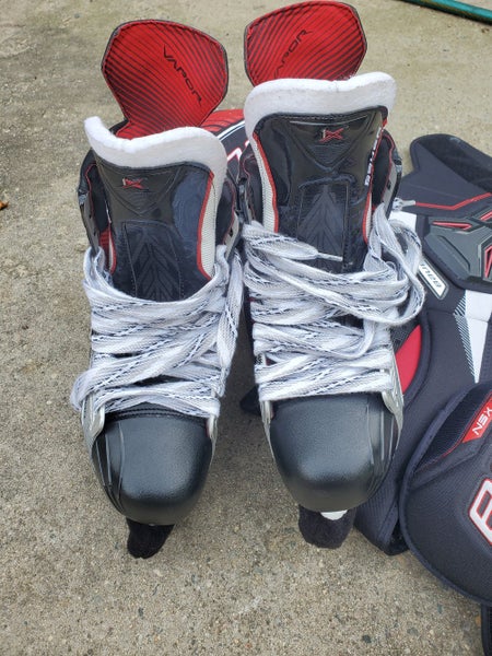 Senior Used Bauer Vapor 1X Hockey Skates Extra Wide Width Size 9.5