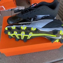 Black Nike Vapor New Adult Men's Size Men's 10.5 (W 11.5) Molded Cleats Nike Low Cut