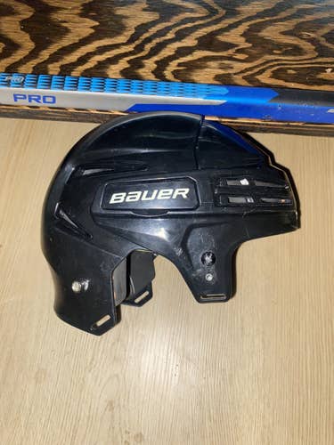 Black Used Medium Bauer Re-Akt 75 Helmet