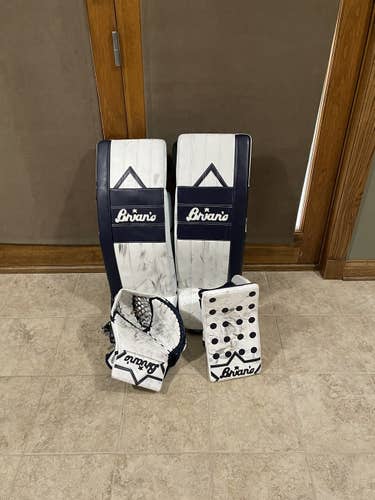 Navy/white Senior 34+1 Regular Pro Stock Optik Goalie Full Set