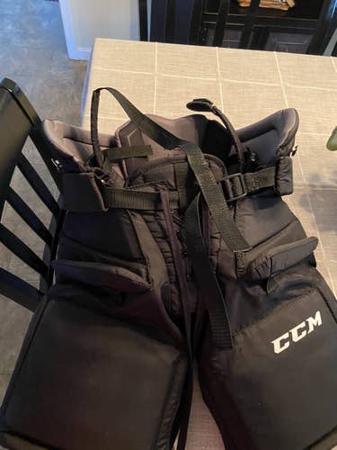 Black Junior Large CCM  Goalie Pants