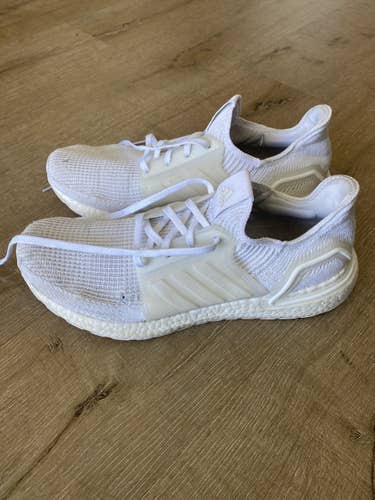 Adidas Ultraboost 19 Tripple White Shoes Size 11.5