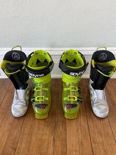 Used Men's K2 Powder Spyne Ski Boots Medium Flex