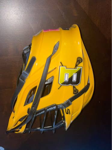 Yellow Adult Player's Cascade S Helmet
