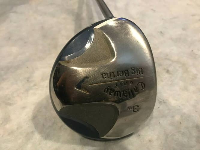 Women's Callaway Big Bertha 3 Wood Left Handed 50g Aldila Ladies Graphite *Good*