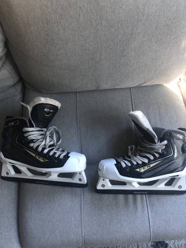 Used CCM Regular Width  Size 8.5 RibCor 44K Hockey Goalie Skates