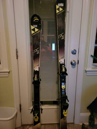 Used Men's/Juniors 2016 Fischer Racing RC4 World Cup Slalom Skis With Bindings 150cm