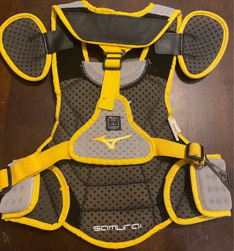 Yellow Youth Mizuno Samurai Catcher's Chest Protector
