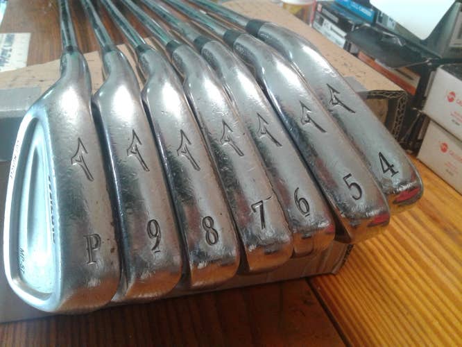 Used Men's Mizuno LH MP 57 Iron Set Regular Flex Steel Shaft