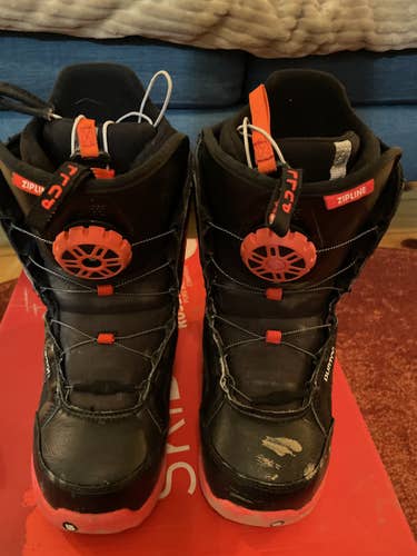 Used Size 5.0 Kids (Women's 6.0) Burton Zipline Boa Snowboard Boots