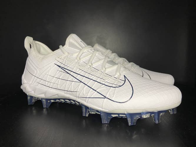 Nike Alpha Huarache 7 Pro Low White Lacrosse Cleat (CJ0265-112) Size 12.5
