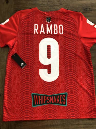 PLL WHIPSNAKES Rambo replica away jersey size large