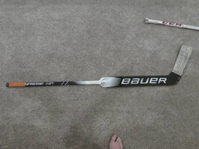 Used Senior Bauer Regular Supreme S27 Goalie Stick 25" Paddle