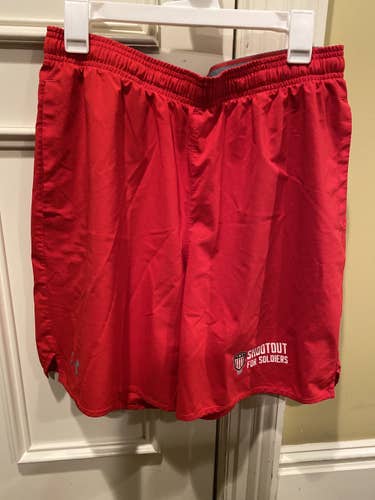 Red Under Armour Shootout For Soldiers Shorts