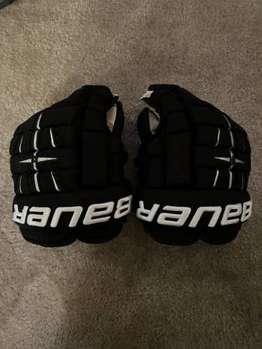 Black Junior Bauer 12"  4 Roll Gloves