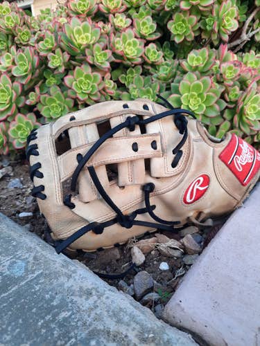 Used High School/College Rawlings Left Hand Throw First Base Pro Preferred Baseball Glove 13"