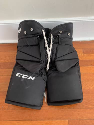 Black Used Small CCM  revolution 577 Hockey Goalie Pants