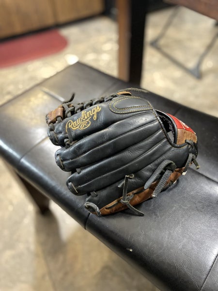 Black Kid Pitch (9YO-13YO) Infield 11.75" Premium Series Baseball Glove
