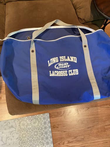 Team Bud Light Lax equipment duffel bag. #32 On Side