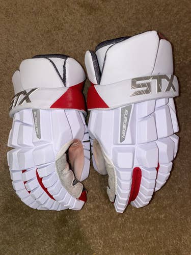 Used STX Lacrosse Gloves 13"