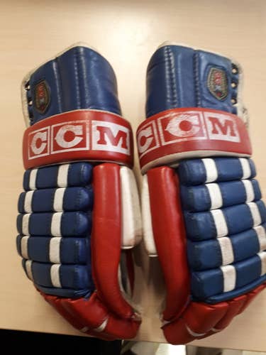Very Rare Vintage Gloves CCM HG1 -Montreal Canadiens/NY Rangers Colors