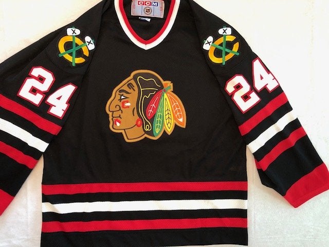 (NHL) Chicago Blackhawks #24 Bob Probert jersey
