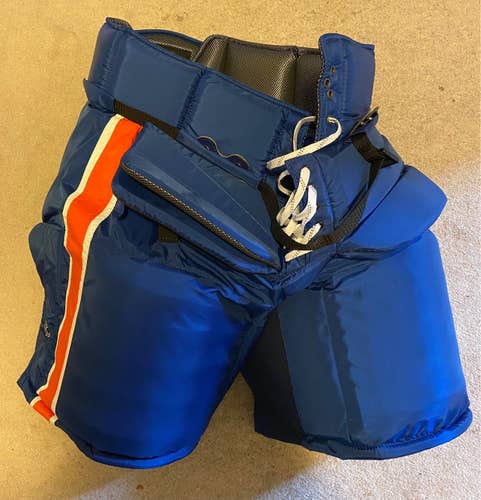 New York Islanders Varlamov pro return goalie Pants. Vaughn Canadian Made