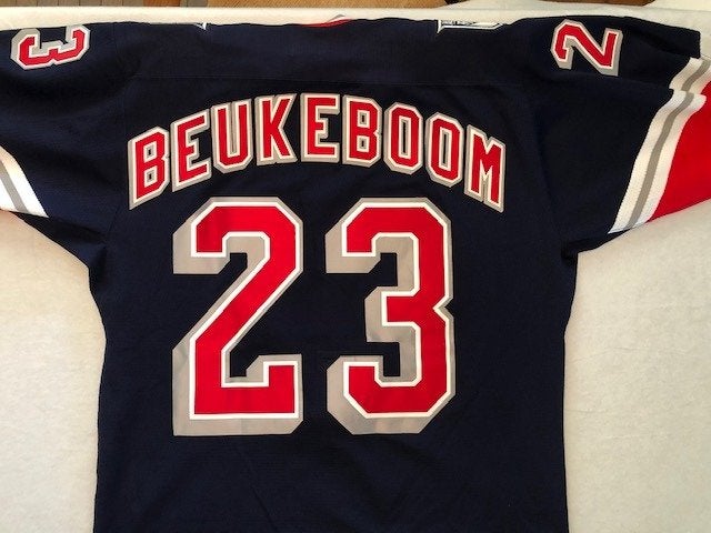 Vintage New York Rangers Jeff Beukeboom Authentic CCM Hockey