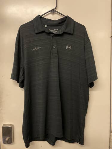 Under Armour Shirt Verbero Hockey Polo Black/Gray XL