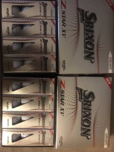 White New Srixon 48 Pack (4 Dozen) Z-STAR XV Balls