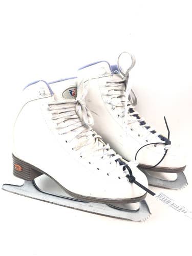 Used Riedell 113 Senior 4 Ice Skates Womens Figure Skates