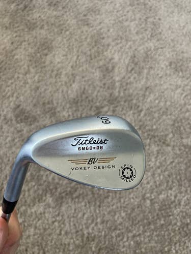 Men's Left Hand Wedge Flex Steel Shaft 2009 Vokey Spin Milled Chrome Wedge