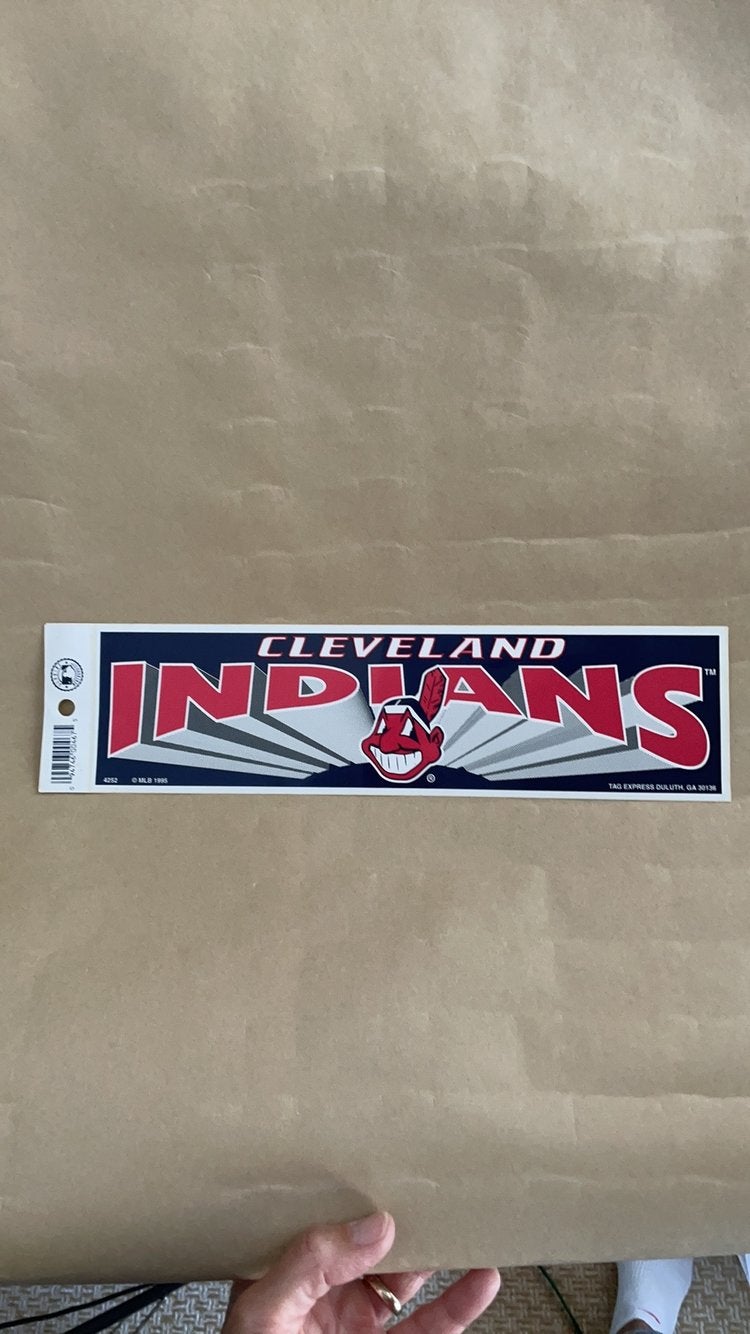 Cleveland Indians 1948 Retro Chief Wahoo Logo - Vinyl Sticker at