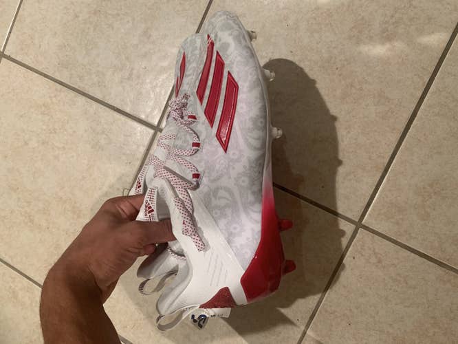 White Men's Size 11 (Women's 12) Adidas adizero 7.0 Cleats
