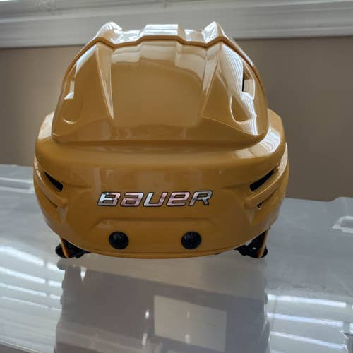 Gold/Yellow Bauer Re-Akt Hockey Helmet, Medium