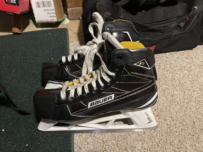 Senior New Bauer Supreme 1S Goalie Skates Regular Width Pro Stock Size 10.5